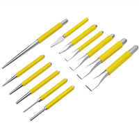 W751 Wilmar Corp. / Performance Tool 12 Pc Chisel & Punch Set