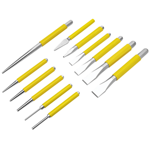 W751 Wilmar Corp. / Performance Tool 12 Pc Chisel & Punch Set