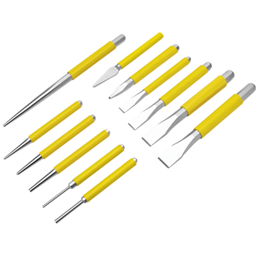 W751 Wilmar Corp. / Performance Tool 12 Pc Chisel & Punch Set