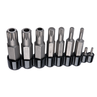 W86024 Wilmar Corp. / Performance Tool 9Pc Master Triple Square Bit